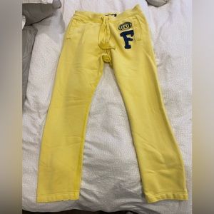 Abercrombie and Fitch sweatpants.